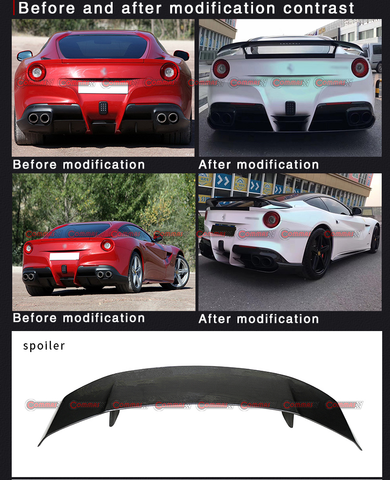  페라리 F12용 리어 스포일러