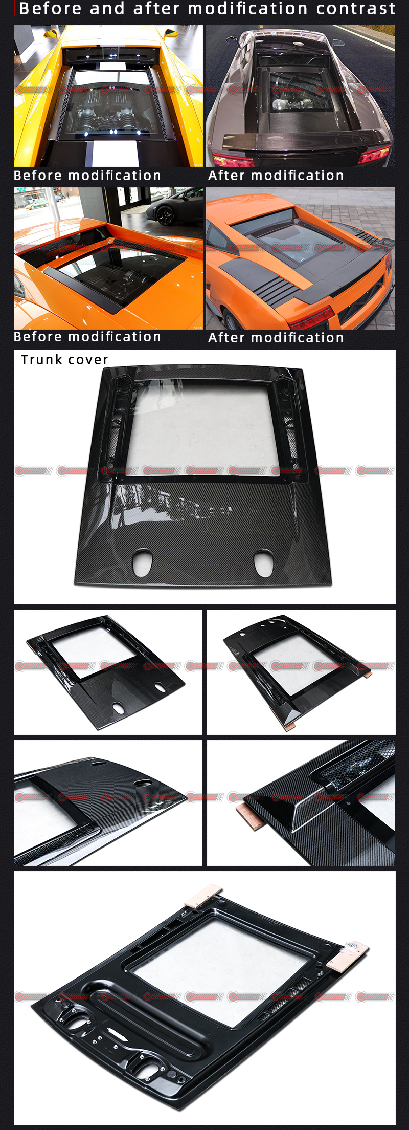 Lambroghini Gallardo 후면 트렁크 커버