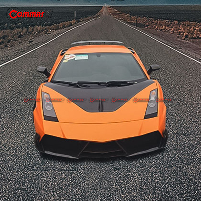 CSS Lambroghini Gallardo LP550 LP560 LP570용 스타일 탄소 섬유 앞 범퍼