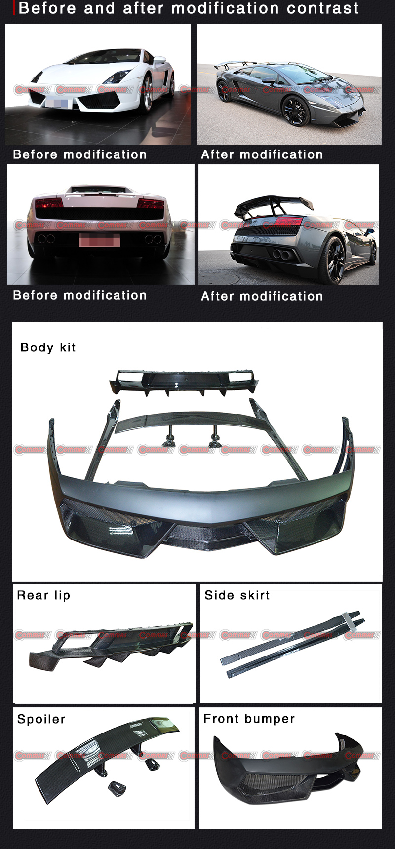 람브로기니 가야르도 dmc 바디 키트