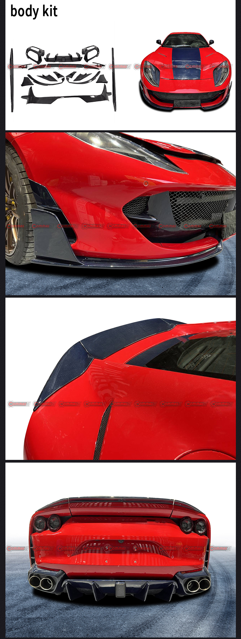 Ferrari 812 Mansory 소형 바디킷 