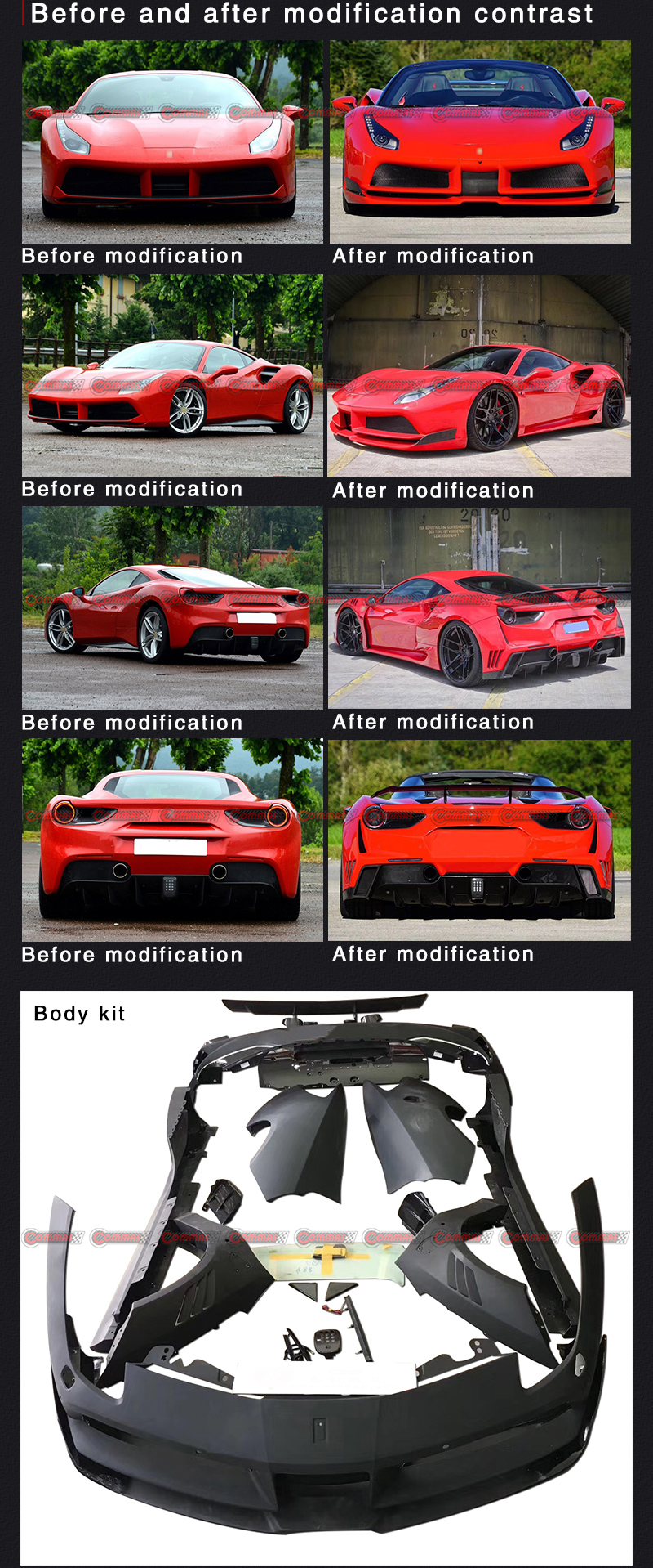 페라리 488 노비텍 바디 키트