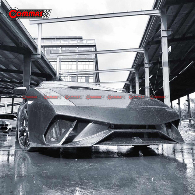 Lambroghini Gallardo LP550 LP560 LP570용 퍼포먼스 스타일 탄소 섬유 앞 범퍼 바디 키트