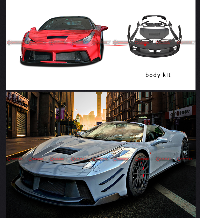 Ferrari 458용 이전 디자인 바디킷