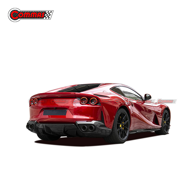 Ferrari 812용 드라이 카본 OEM 스타일 리어 립