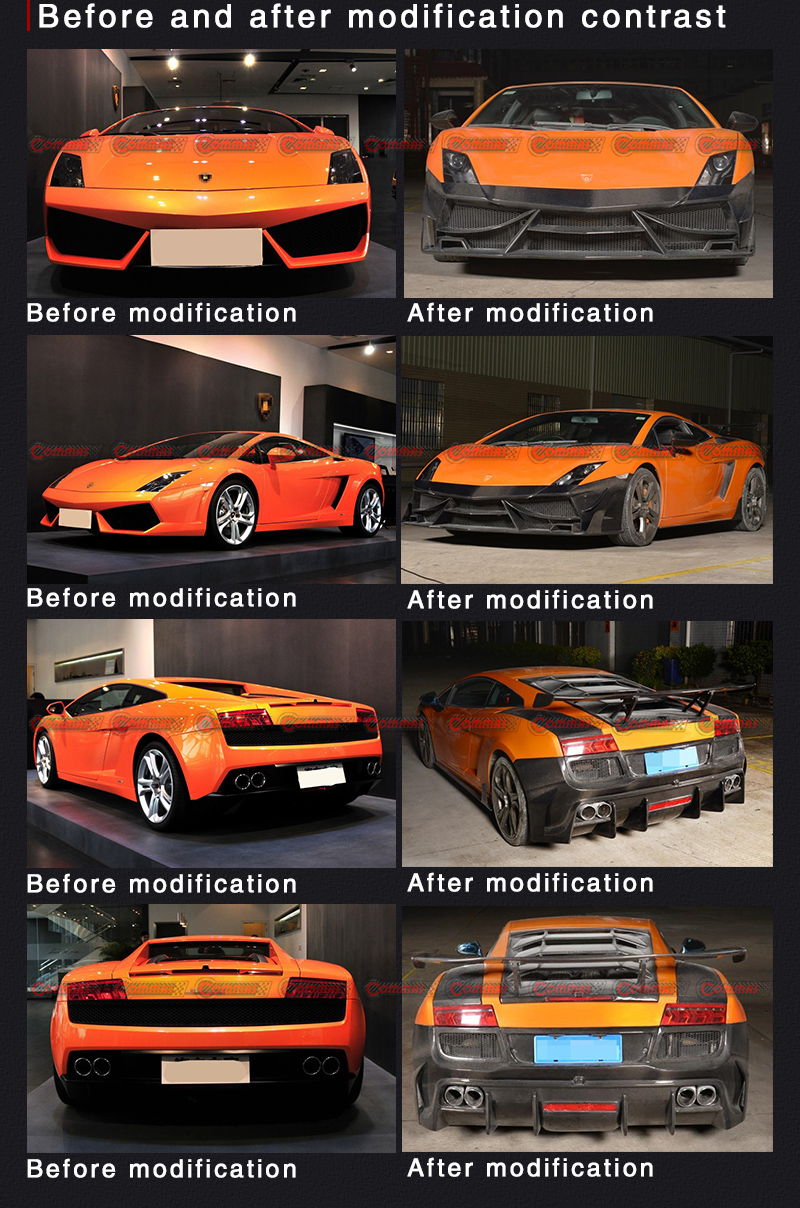 lp700 스타일 람브로기니 갈라도 ​​바디 키트