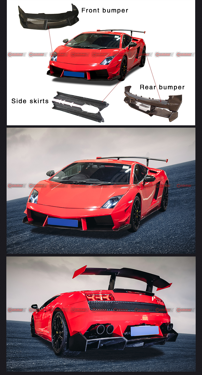 Lambroghini Gallardo 용 RZ 바디 키트