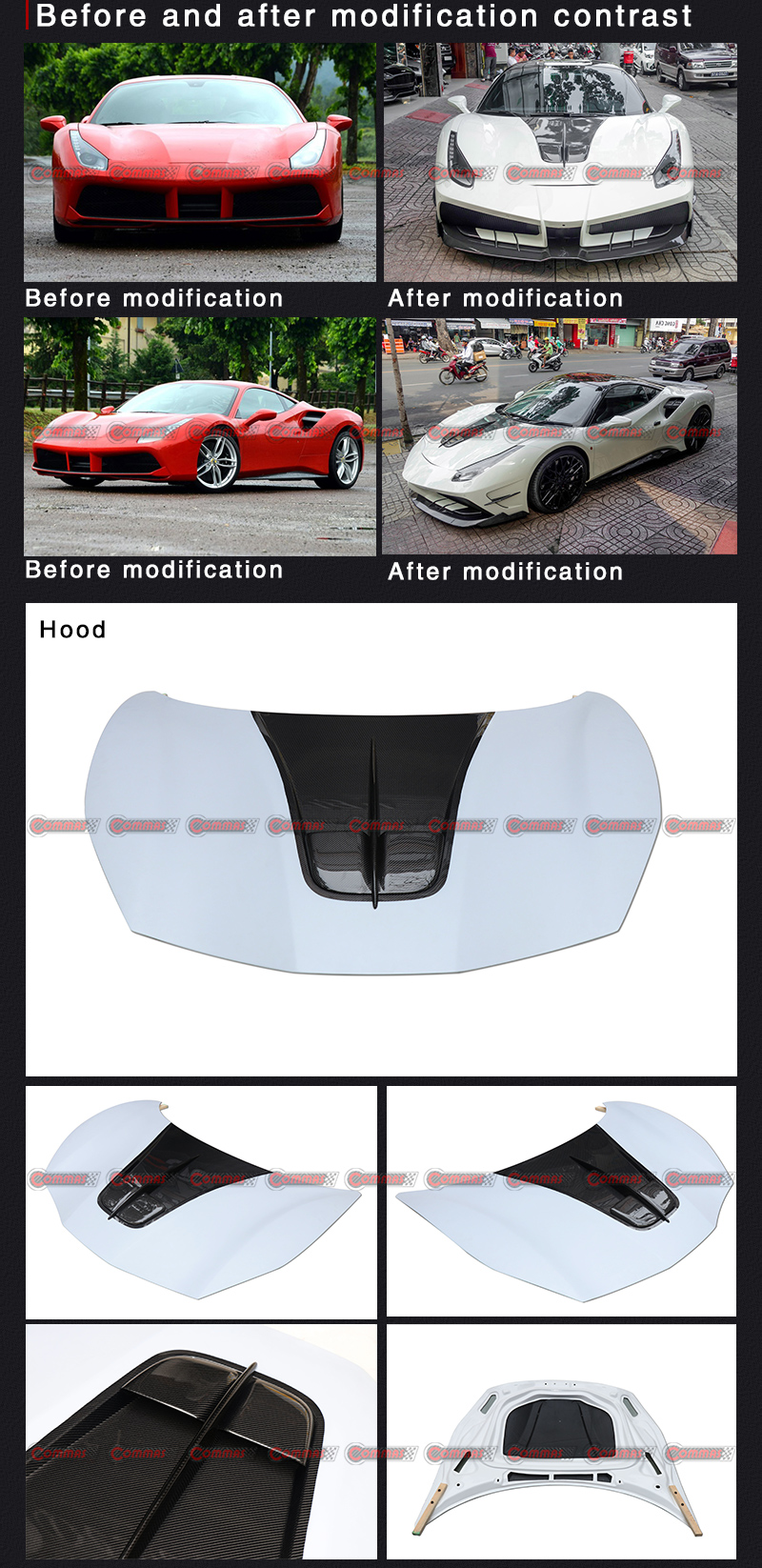 f488 gtb 미샤 엔진 커버