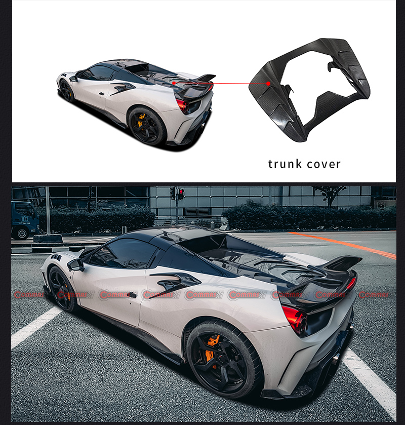 페라리 488 맨소리 트렁크 커버