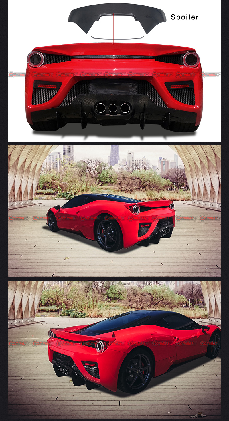 페라리 458 블랙 세일 리어 윙