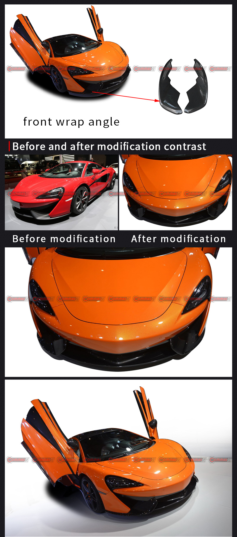 앞 범퍼 랩 각도