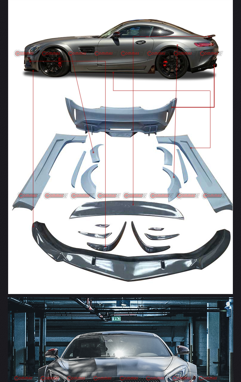 아타리우스 스타일 바디 키트 메르세데스 벤츠 AMG GT