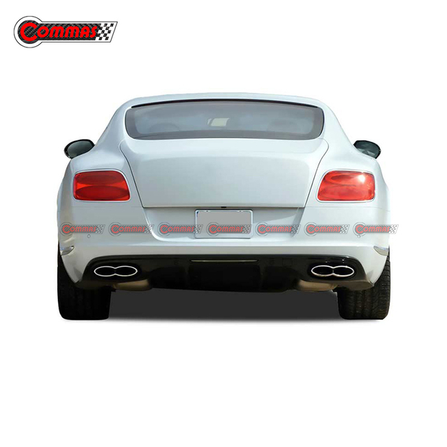 Bentley Continental GT 2012-2014용 V8S 스타일 카본 파이버 리어 디퓨저 립