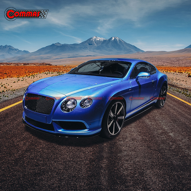 Bentley Continental GT 2012-2014용 V8s 스타일 탄소 섬유 사이드 스커트