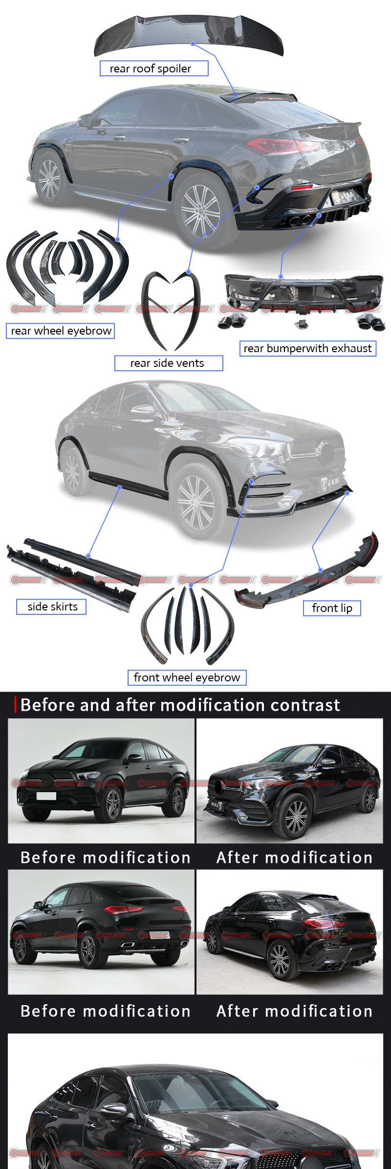 Mansory 바디 키트 메르세데스 벤츠 GLE