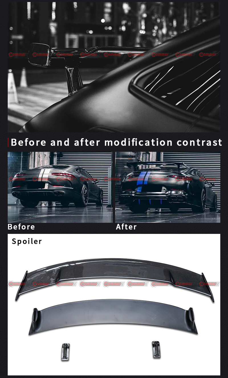 gtr 스타일 리어 스포일러 메르세데스 벤츠 AMG GT