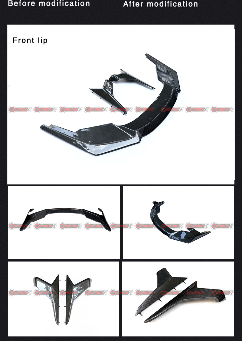람보르기니 우라칸 Lp610 탄소 섬유 프론트 립