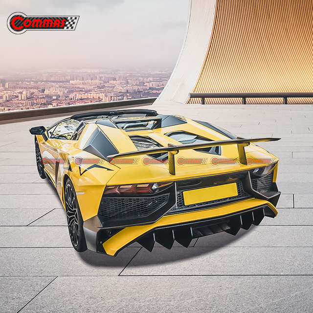 Lamborghini Aventador Lp700 Lp720용 Lp750 스타일 리어 더블 데크 스포일러 윙