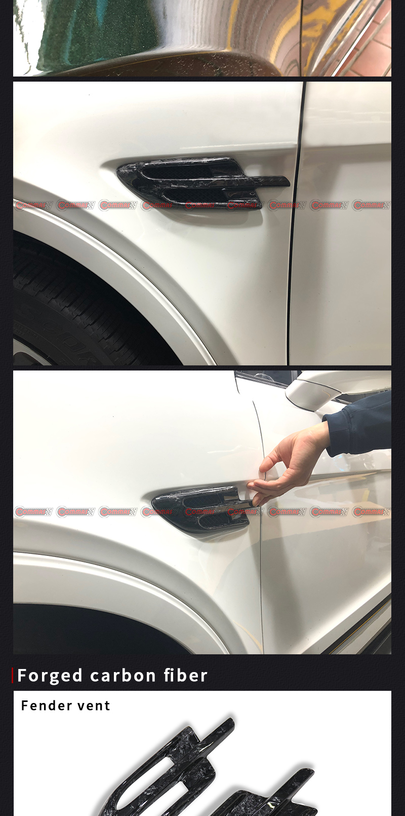 bentayga 사이드 에어 벤트 펜더 트림