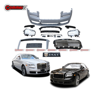 Rolls Royce Ghost III 용 PP 소재 앞 범퍼 그릴 LED 헤드 램프 Bodykit