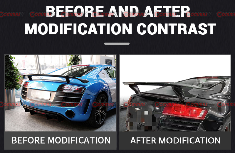 아우디 R8 건식 탄소 섬유 리어 윙