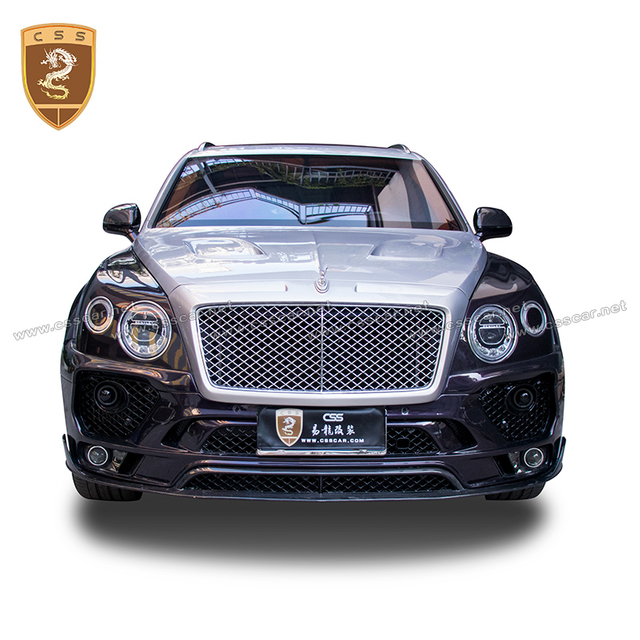 Bently Bentayga용 Mansory 스타일 앞 범퍼 사이드 스커트 엔진 커버 바디 키트