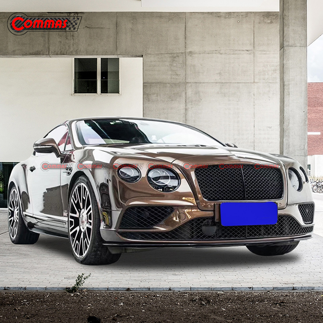 Bentley Continental GT 2015-2017용 V8S 스타일 탄소 섬유 앞 립