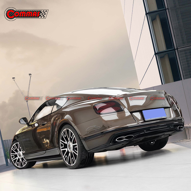 Bentley Continental GT 2015-2017용 3k 탄소 섬유 V8S 스타일 리어 디퓨저 립