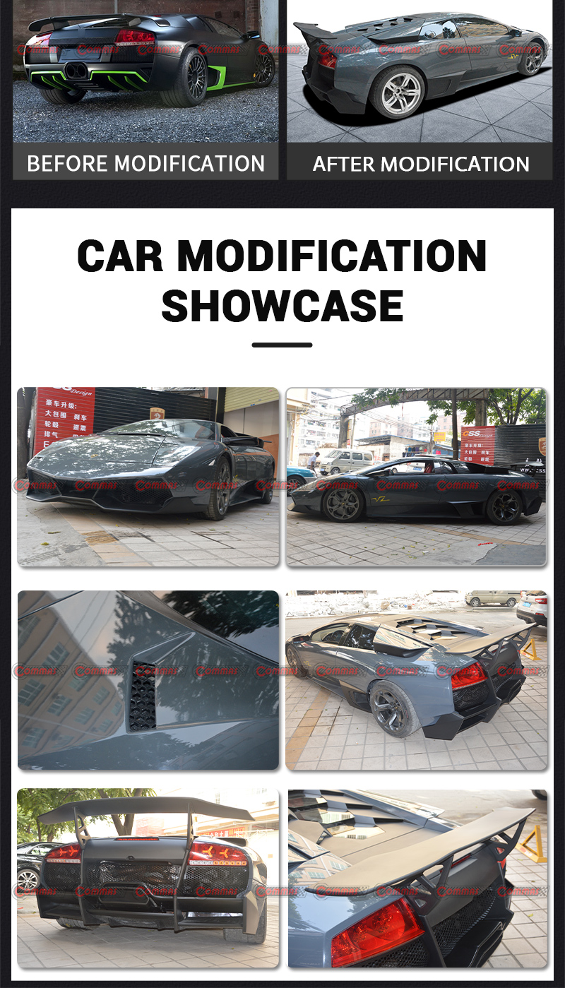 Lambroghini murcielago lp640에서 lp670 바디 키트로 업그레이드